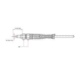 EGT 5 mm TC temperatur sensor 30 cm kabel