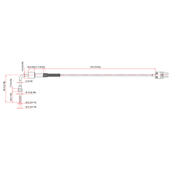 MyChron4/5/6 EGT KF TC temperatur sensor 30 cm kabel